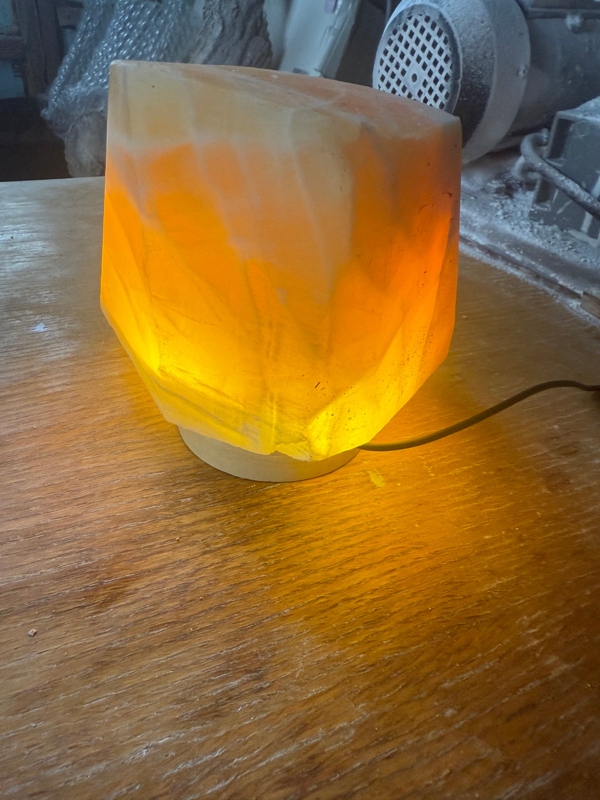 Honeycomb calcite glow rock