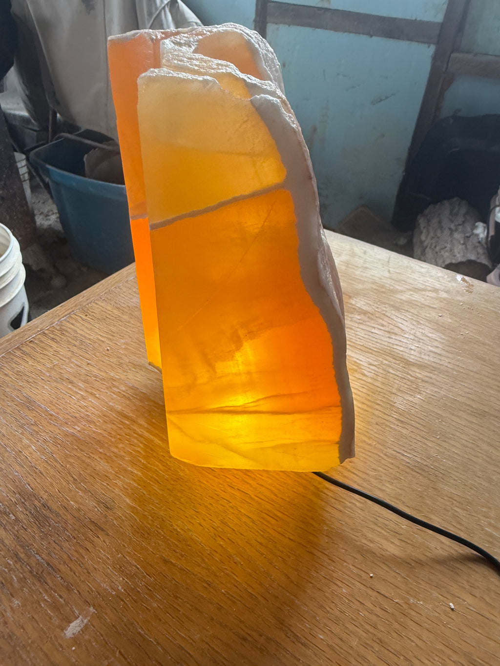 Deep Orange glow lamp