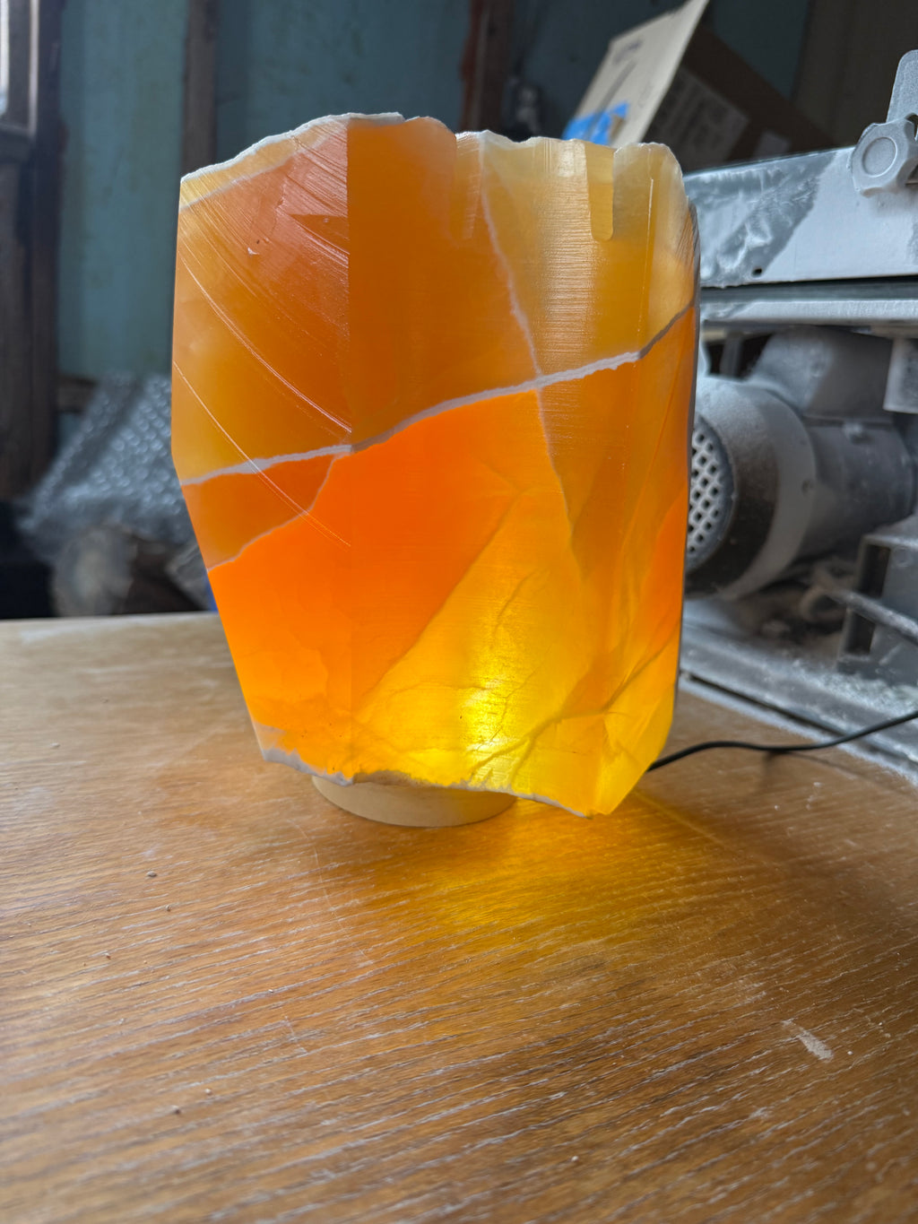 Deep Orange glow lamp