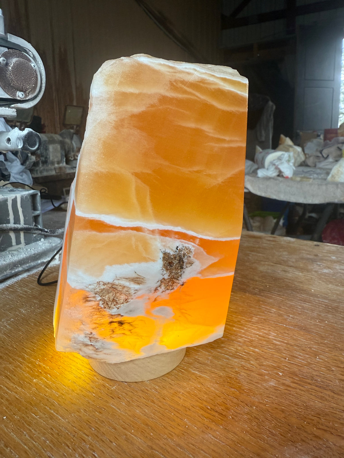 Deep Orange glow lamp